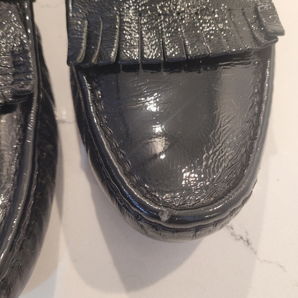 Gucci Leather Printed drivers - black loafers - Shoe size 9.5 - Picture 11 of 14